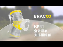 將影片載入圖庫檢視器並播放，BRACOO奔酷&lt;br&gt;KP41 全效透氣支撐護膝套 *NEW
